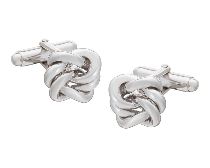 925 Sterling Silver Alternative Knot Cufflinks