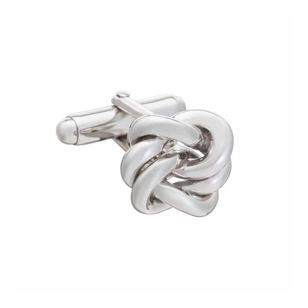 .925 Sterling SilverAlternative Knot Cufflink by Elizabeth Parker