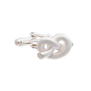 Overhand Knot Cufflinks in .925 Sterling Silverby Elizabeth Parker