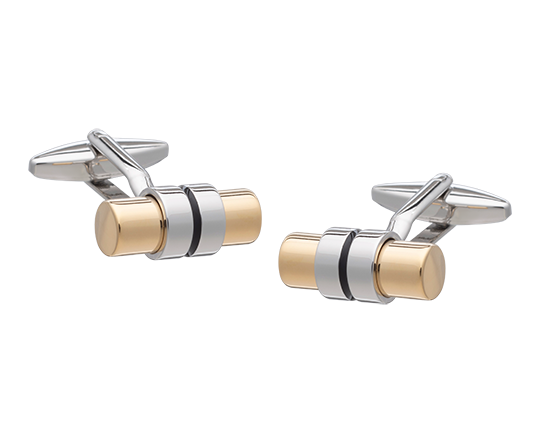 Cuffed Barrel Cufflinks