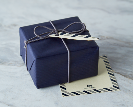 Ropesque Navy and Silver Cufflinks